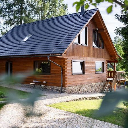 Moderni Sumavska Roubenka S Vyhledem Na Boubin Villa Vimperk Exteriör bild