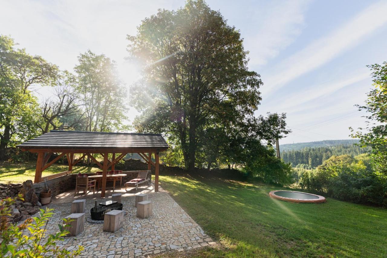 Moderni Sumavska Roubenka S Vyhledem Na Boubin Villa Vimperk Exteriör bild