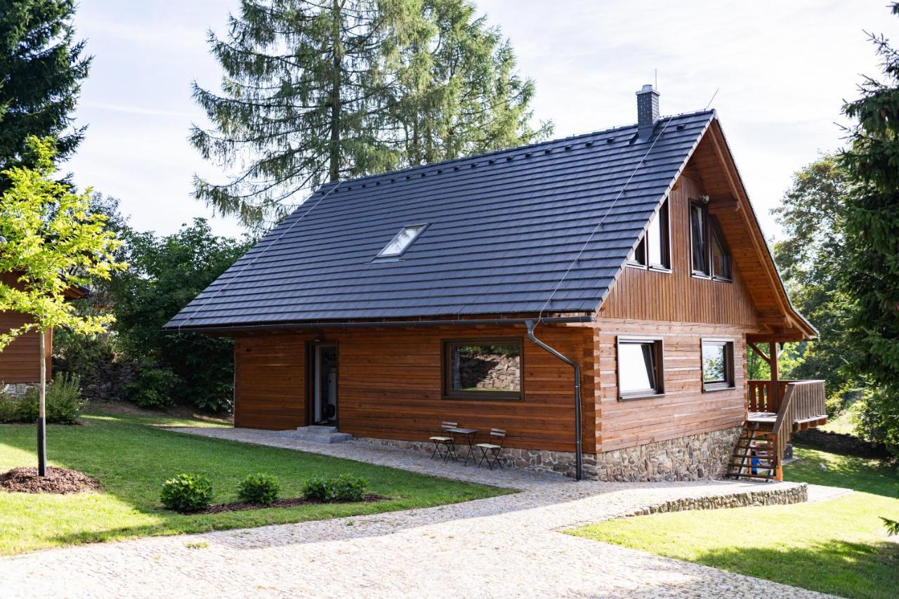 Moderni Sumavska Roubenka S Vyhledem Na Boubin Villa Vimperk Exteriör bild