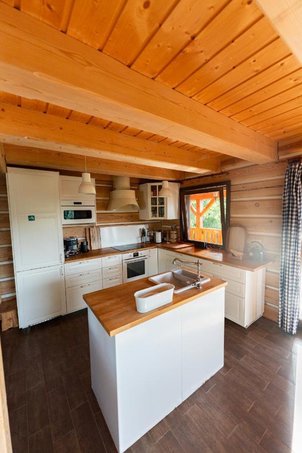 Moderni Sumavska Roubenka S Vyhledem Na Boubin Villa Vimperk Exteriör bild