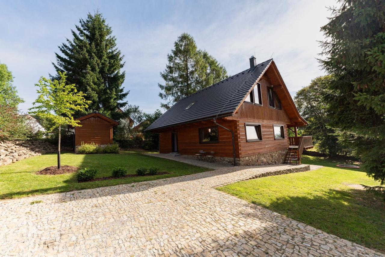 Moderni Sumavska Roubenka S Vyhledem Na Boubin Villa Vimperk Exteriör bild
